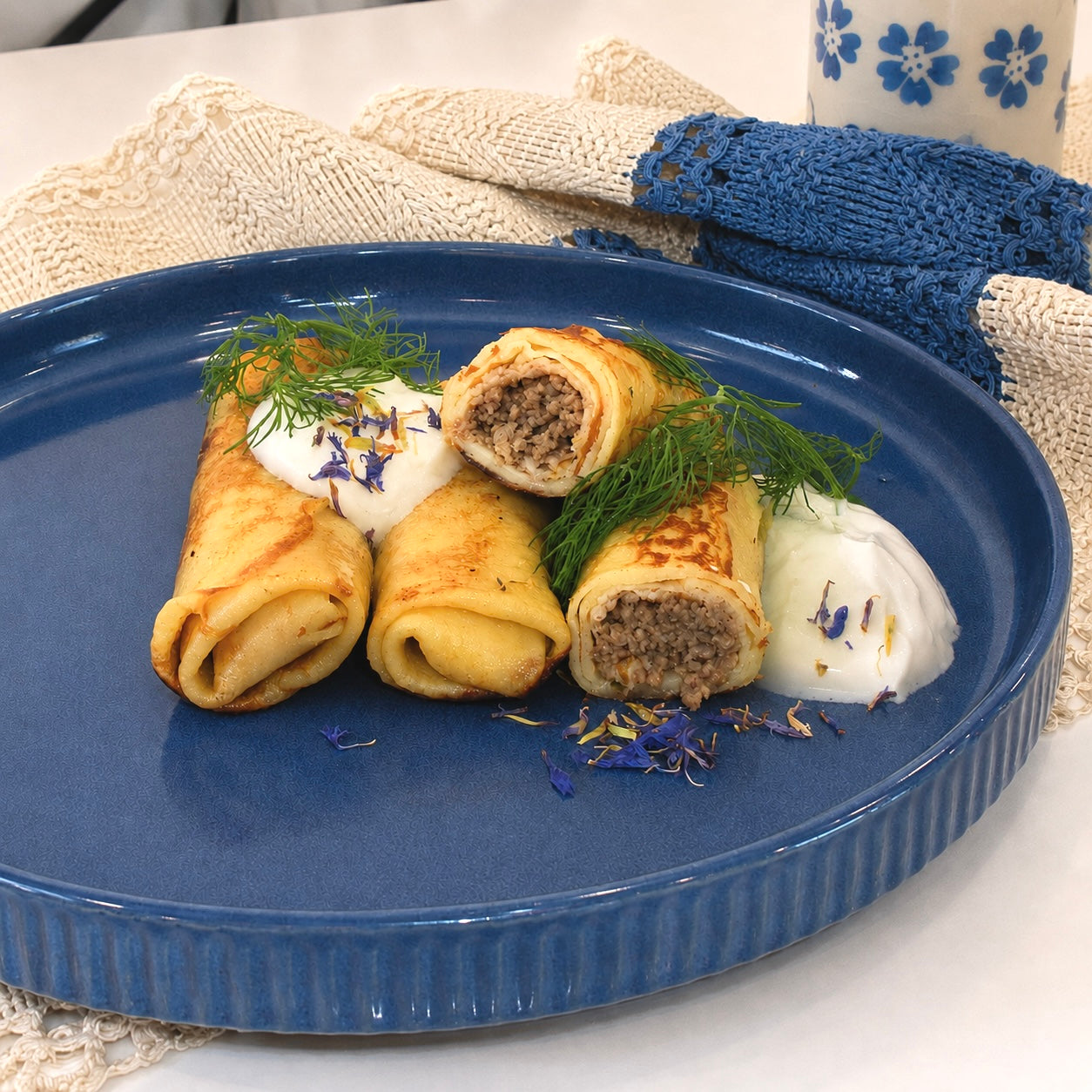 Crepes with Beef